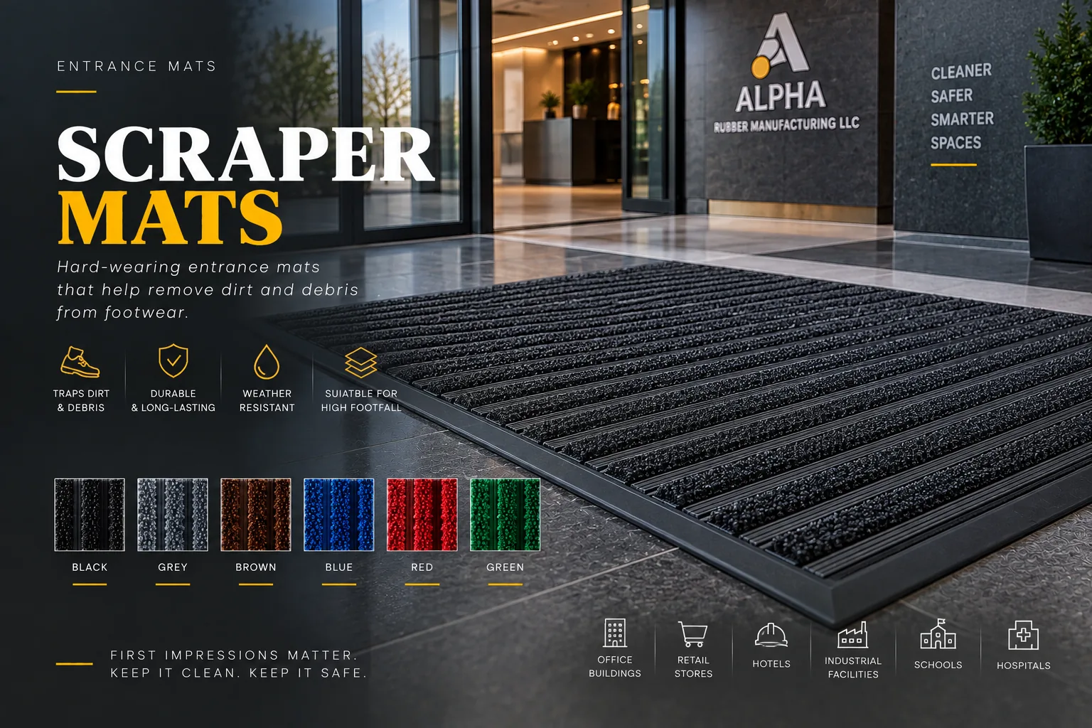 Scraper Mats product in its intended application