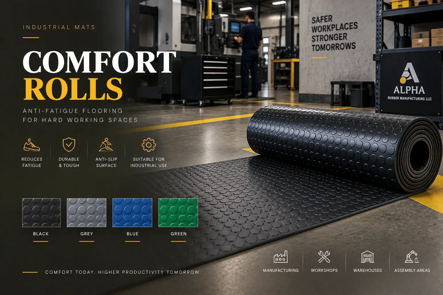 Comfort Rolls product in its intended application
