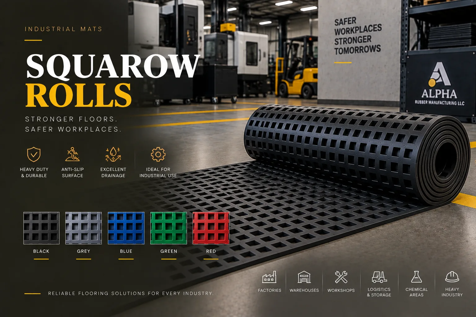 Squarow Rolls product in its intended application