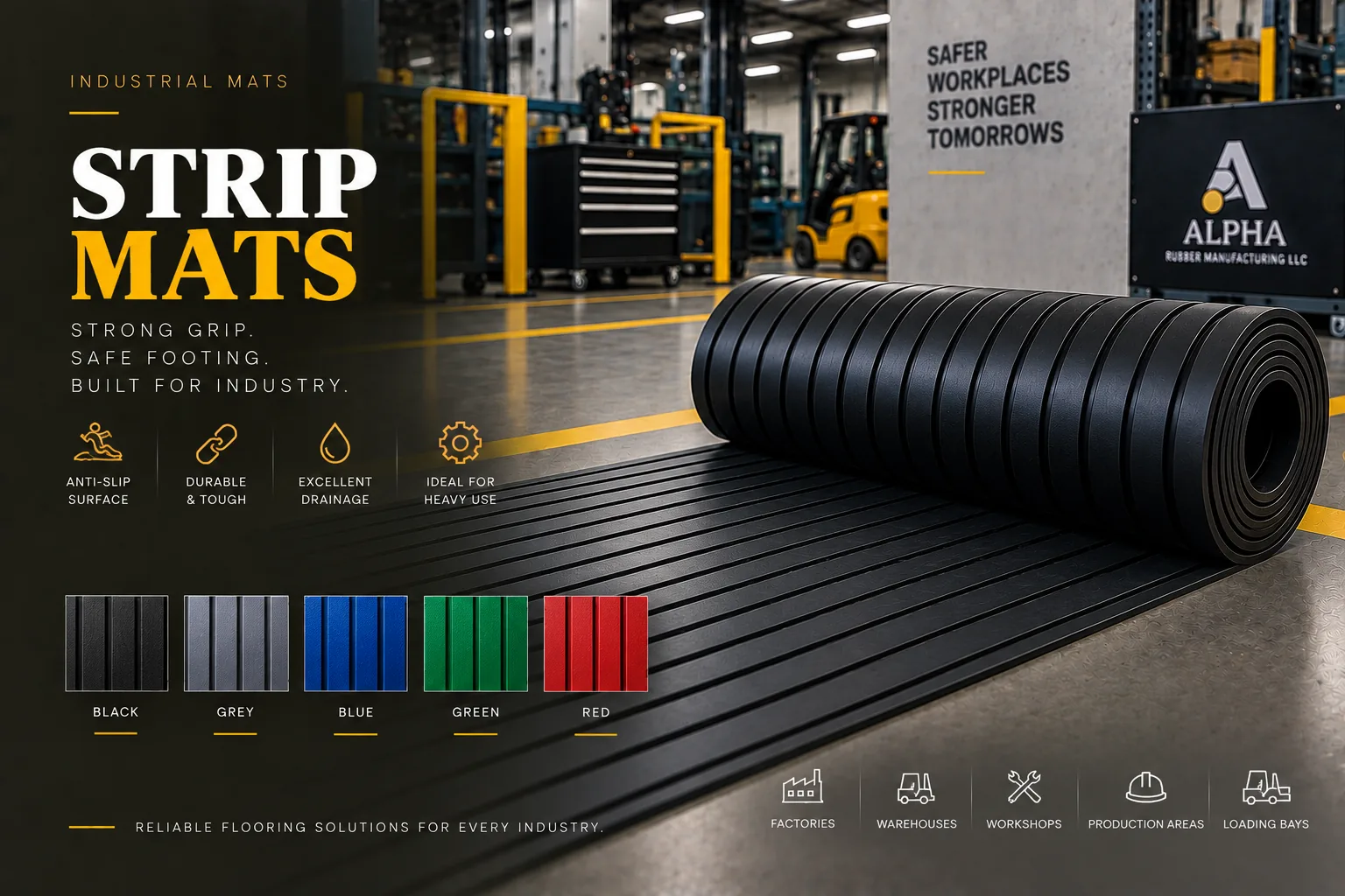 Strip Mats product in its intended application