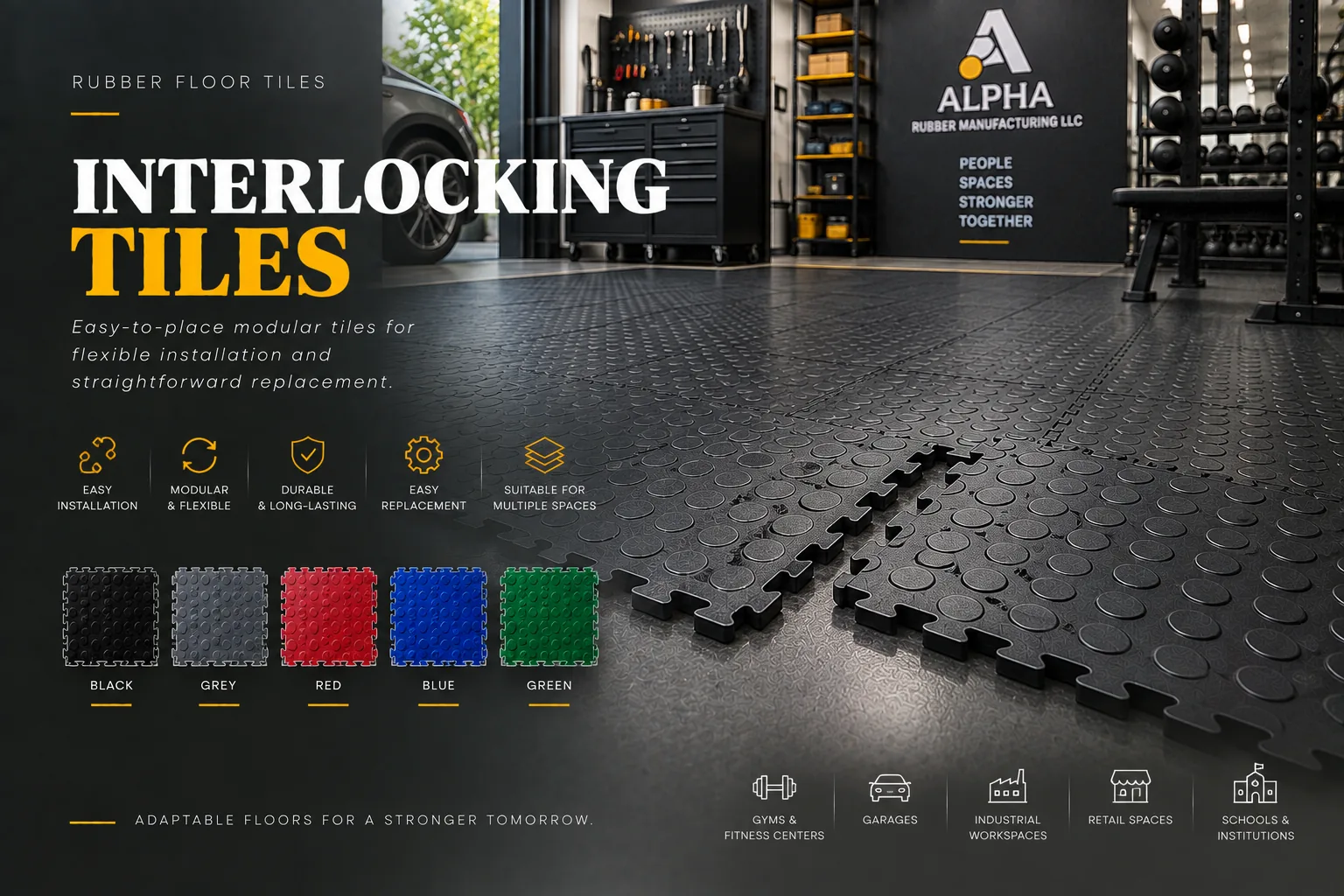 Interlocking Tiles product in its intended application