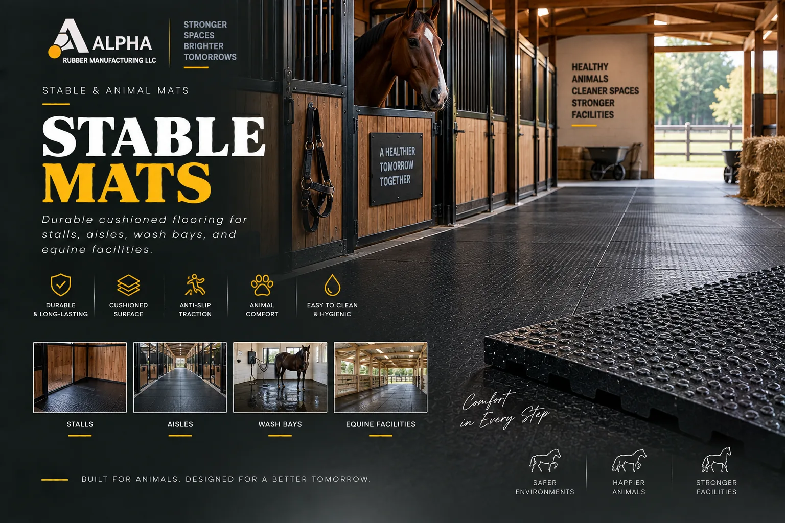 Stable Mats product in its intended application